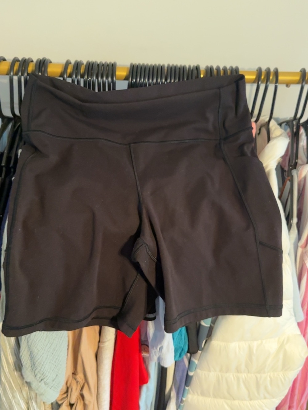 GAP Black High-Waist Bike Shorts
